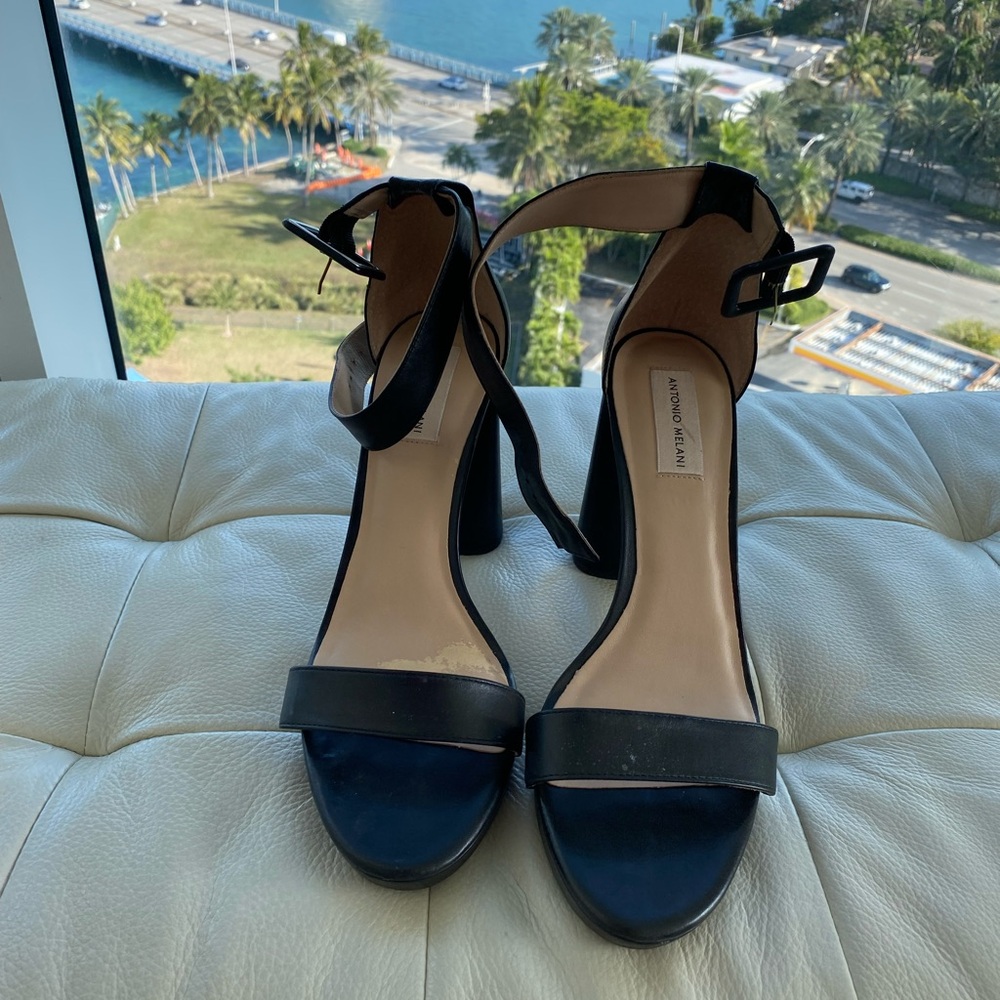 Antonio Melani Caci Leather Ankle Wrap Size 12